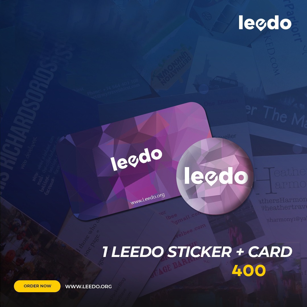 1 leedo (card + sticker )
